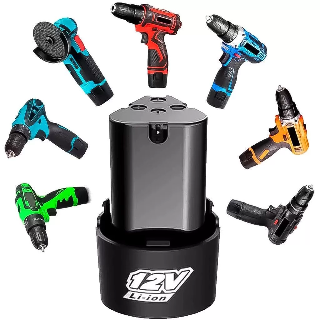 Bateria Bivolt 12v Para Furadeira/parafusadeira-JUMLEE