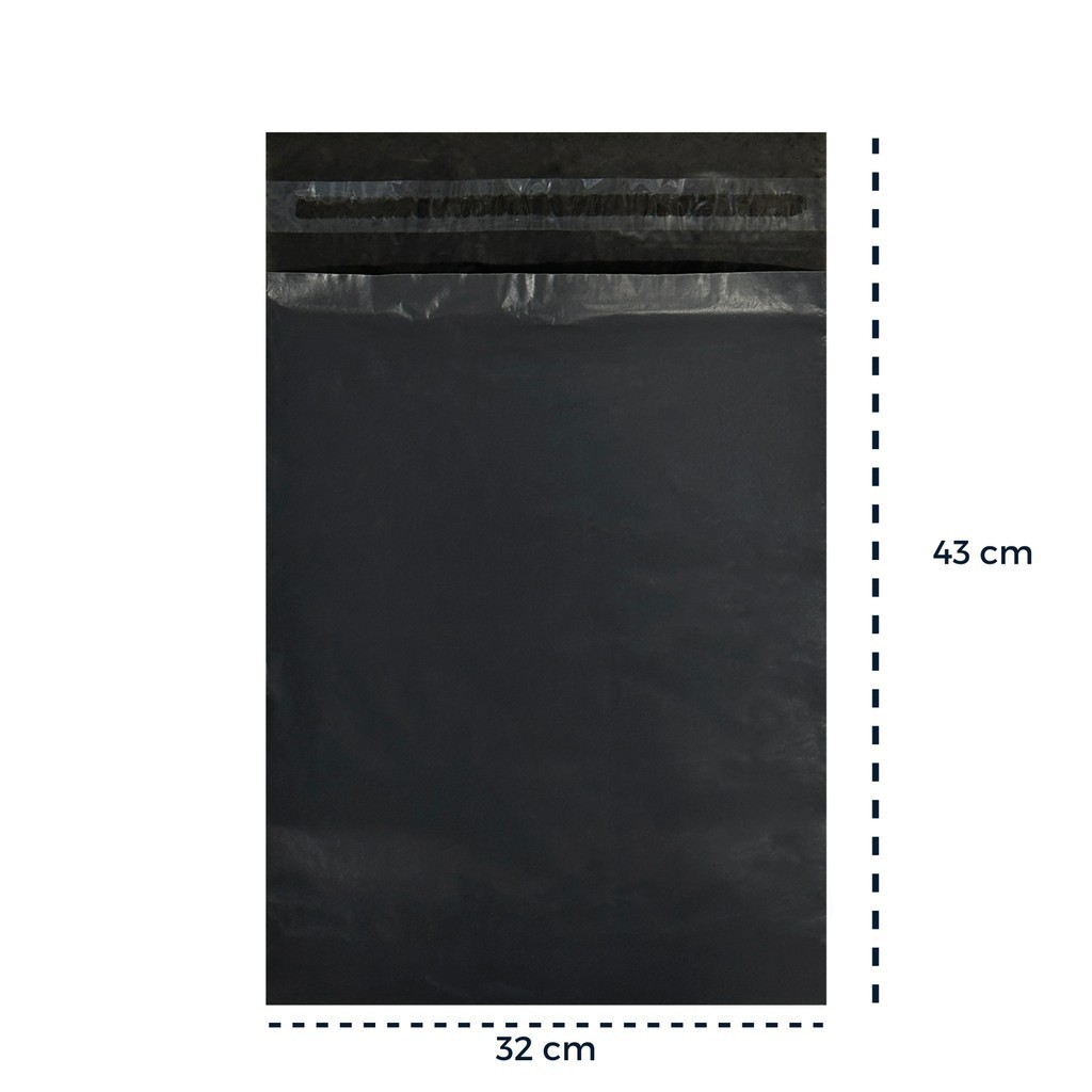 Saco de Envio para Correios Grande 32×43 Pacote Preto Anti Furto