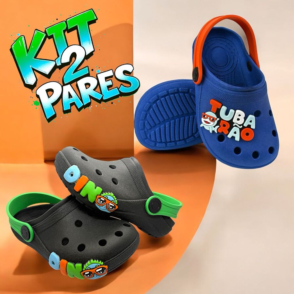Sandália Babuche Infantil Menino Super Confortáveis  Dino Tubarão Minion Promoção