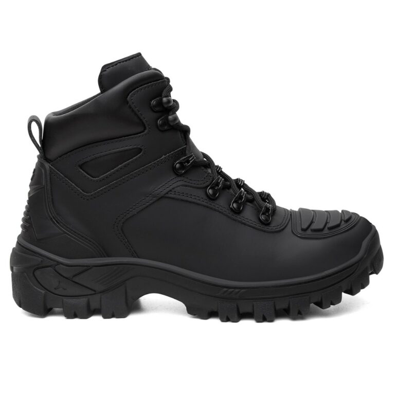 BOTA MILITAR TÁTICA COURO NOBRE PALMILHA EM GEL S