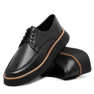 Sapato Oxford Social Cadarço em Couro Legítimo E