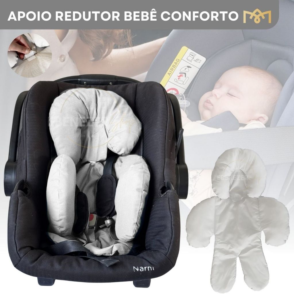 Almofada Redutora Bebê Conforto Cadeirinha Apoio Corpo Recém Nascido Saída Maternidade Universal