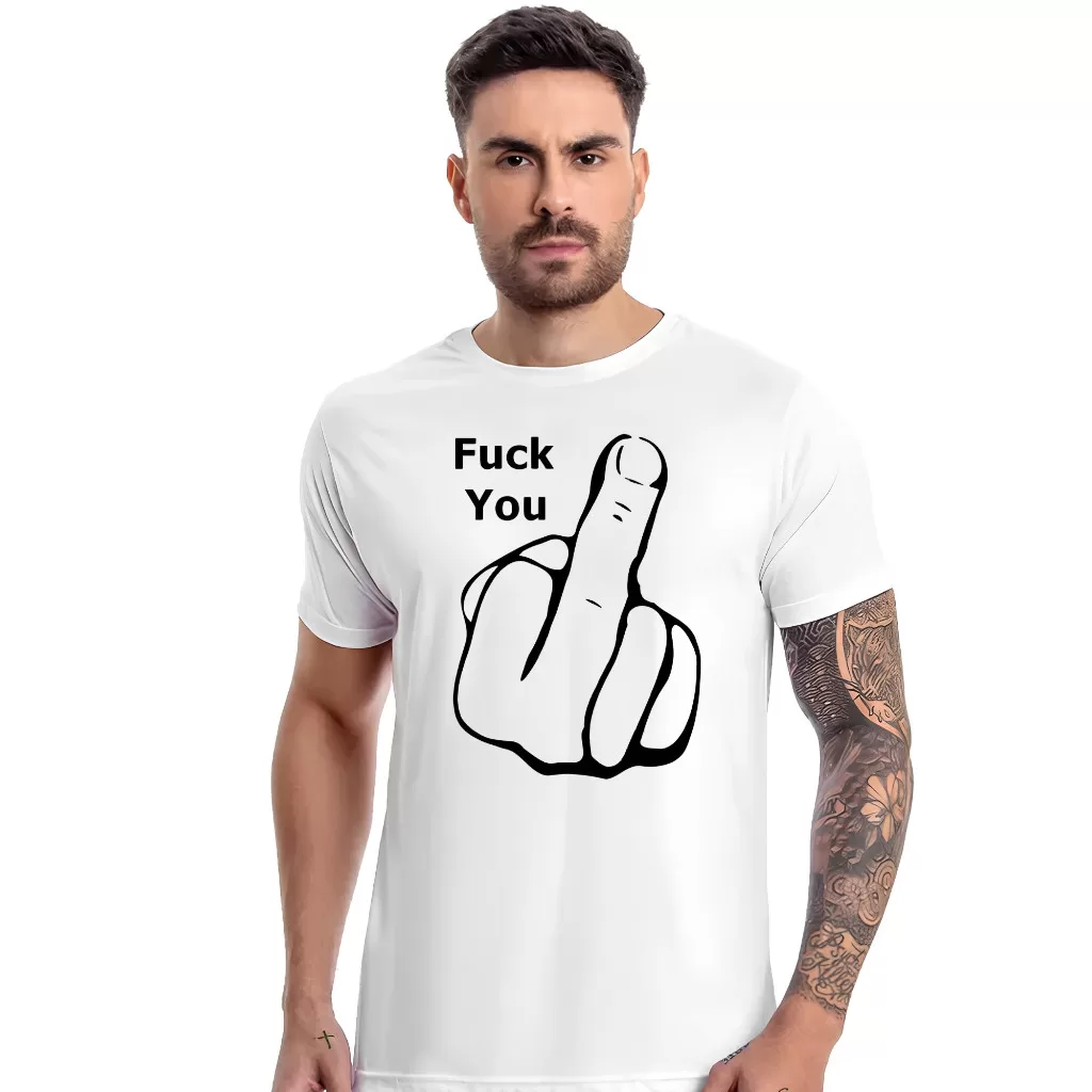 Camiseta Camisa | Dedo Do Meio – Engraçada, Divertida