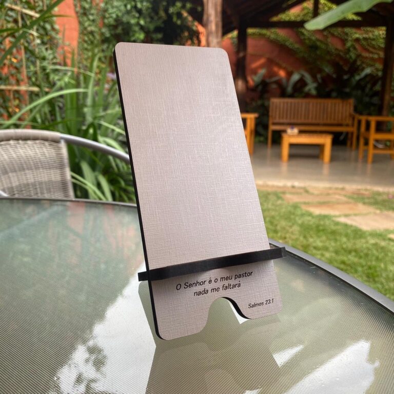 Suporte de Celular em MDF 6mm com Gravação a Las
