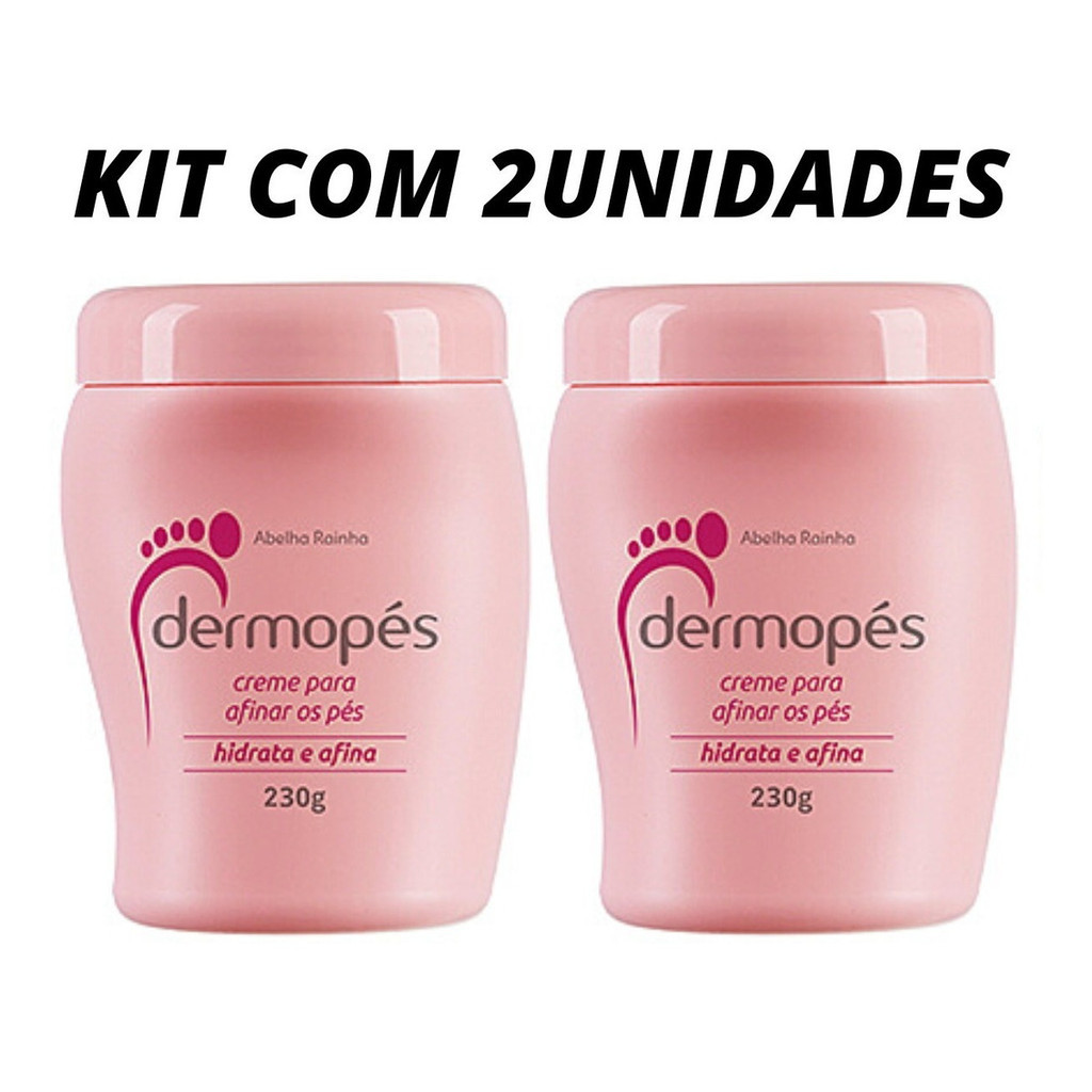 Kit 2 Cremes De Tratamento Para Pés Hidrata E Afina Dermopés