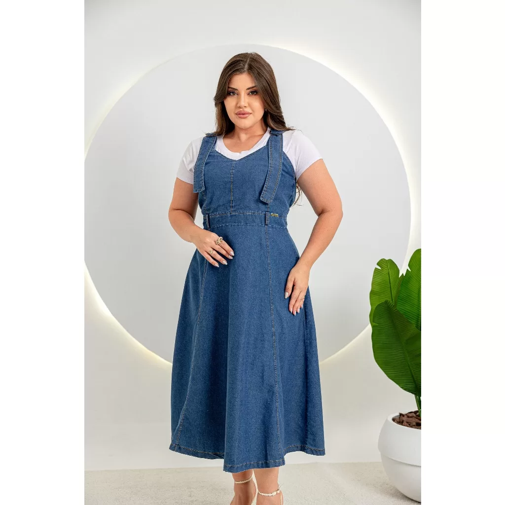 Salopet Rodada Jeans Lavado