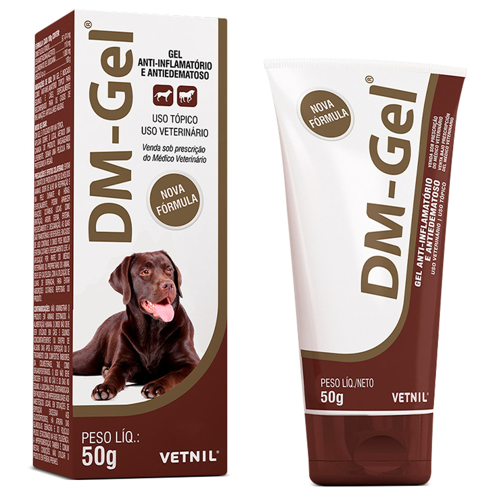 Dm em Gel 50g Para Cães, Gatos e Cavalos Vetnil