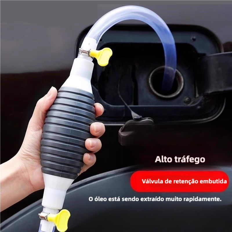 Bomba Sucção Manual Transferencia Oleo Etanol Agua Gasolina