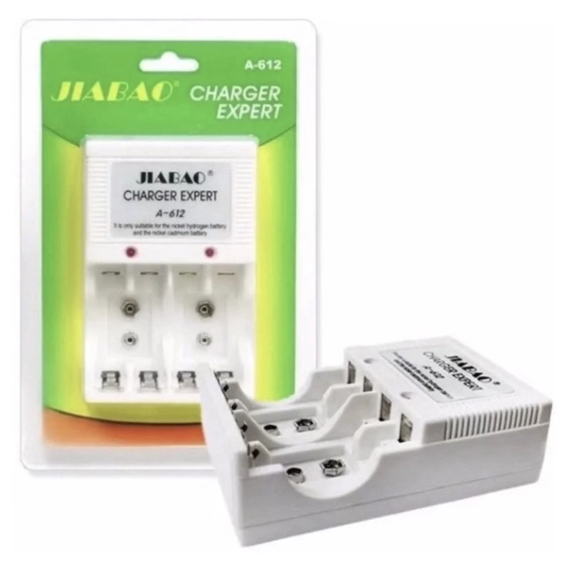 Kit Carregador de Pilhas AA e AAA Allight Charger Expert A-612D Bivolt com Recarga Rápida e Segura