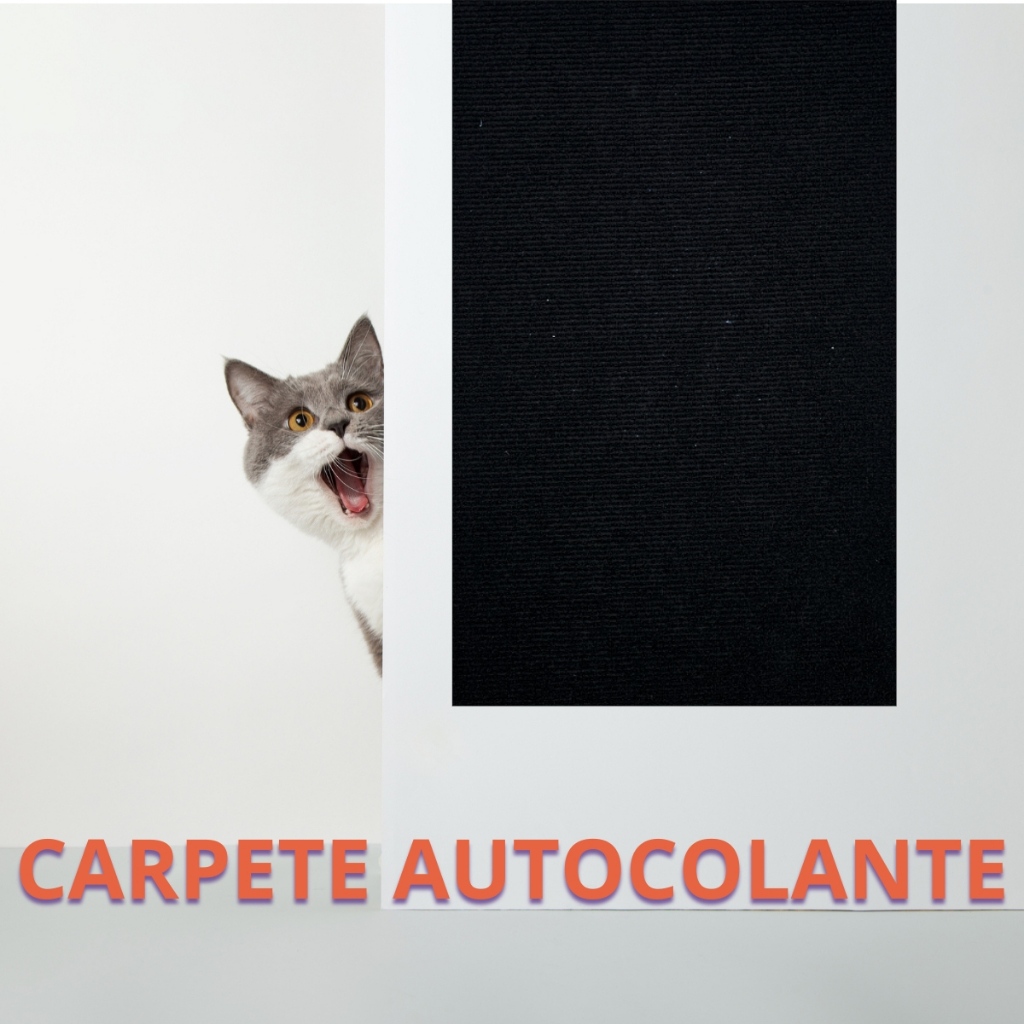 Arranhador Adesivo Premium Preto 30x48cm: Sofá, Cama e Móveis Para Gato Protetor Pet
