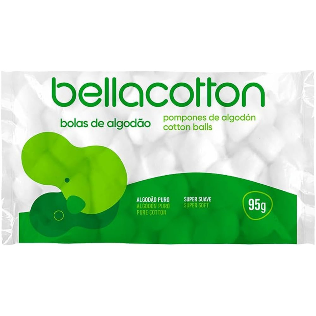 Algodão em Bolas Bellacotton 95g – 100% Natural e Hidrófilo