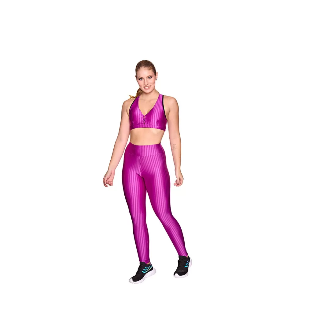 Conjunto Feminino Calça Legging 3d E Top 3d Rosset