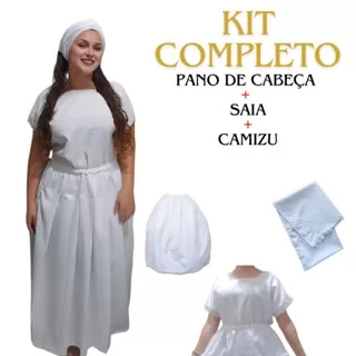 Roupa de Ração Umbanda Feminino Candomblé Conju