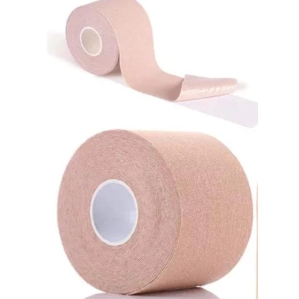 Kit  Sutiã Rolo Adesivo Levanta Peito Seio Fita Invisível 5 Metros C