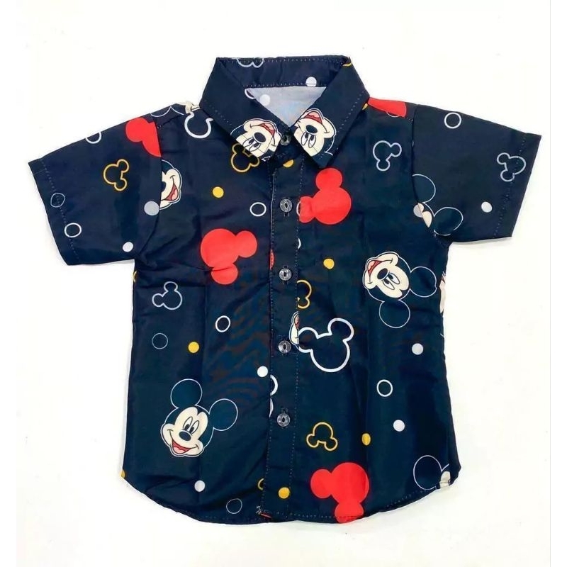 camisa social mickey tam 2.3 anos e 3.4 anos