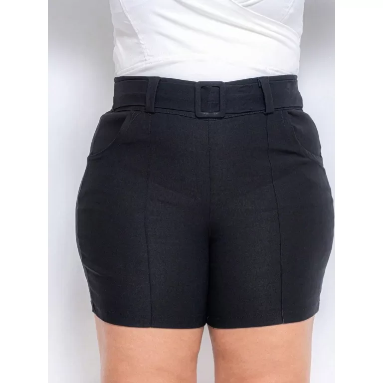 Shorts Bermuda Feminina Bengaline Plus Size | Tama