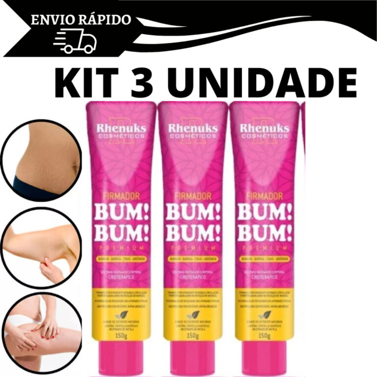 KIT 3 Creme Firmador Empina Bumbum Anti Celulite E