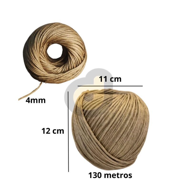 Barbante sisal Rami 4mm 130 metros