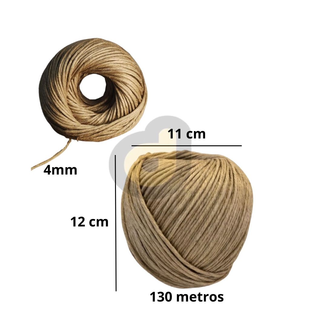 Barbante sisal Rami 4mm 130 metros