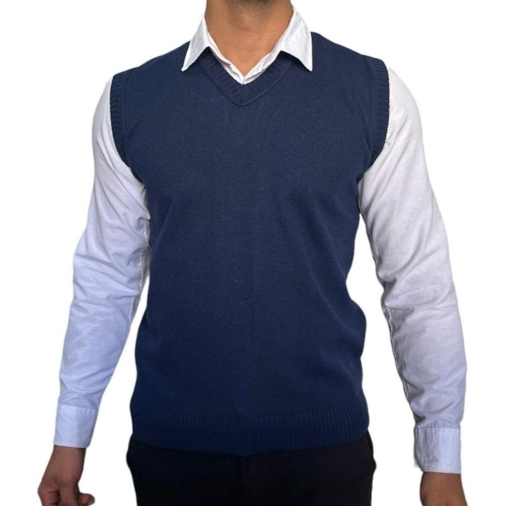 Colete de Tricot Modelo Liso
