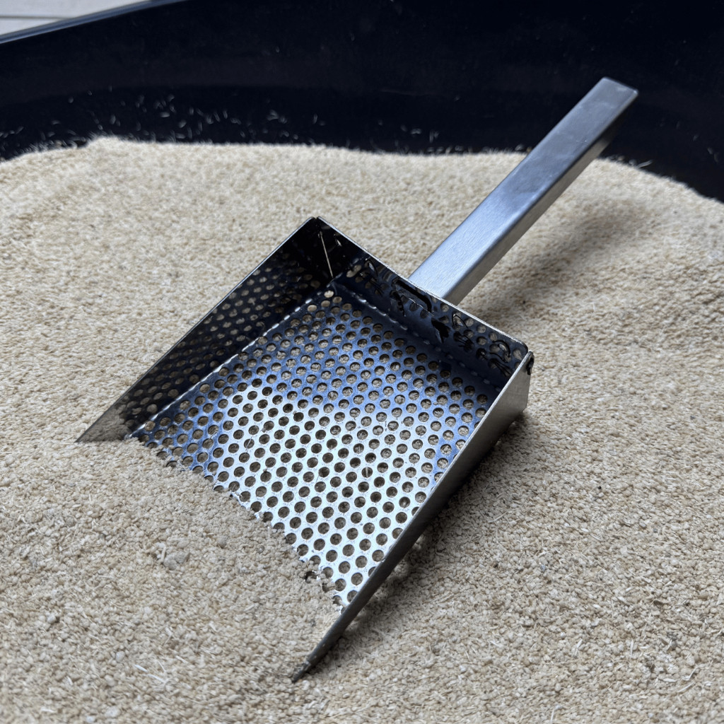 Pá Higiênica De Areia para Gatos Peneira Coletora Aço Inox – Unishop