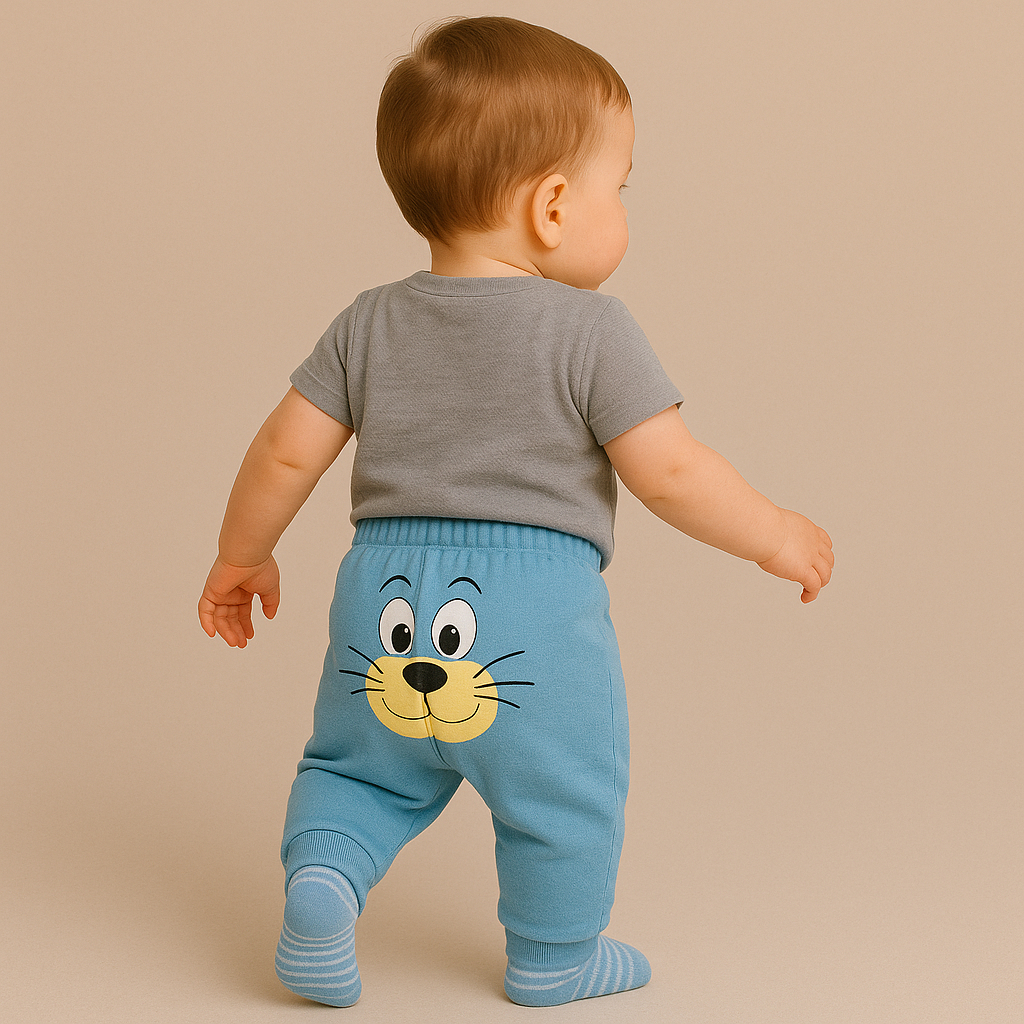 Kit 3 Calça Bebê Mijão Culote Suedine Para Menina e Menino