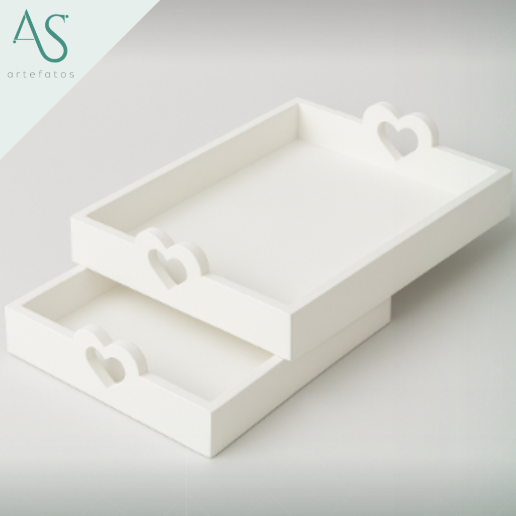 Kit Duas Bandejas Especiais Dia Dos Namorados Lançamento