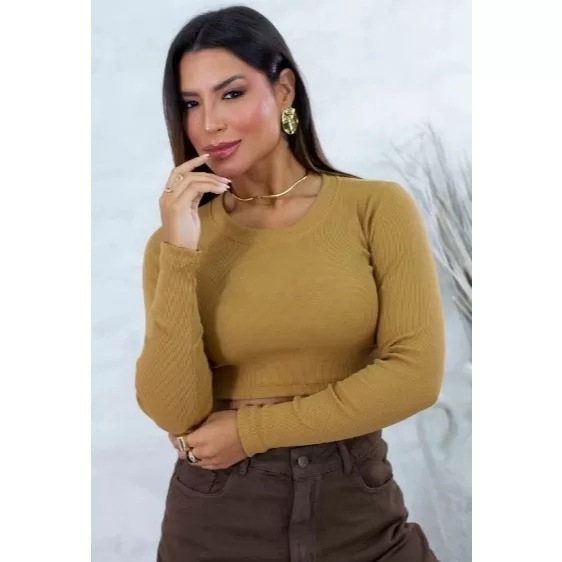 Blusa Sami Manga Longa