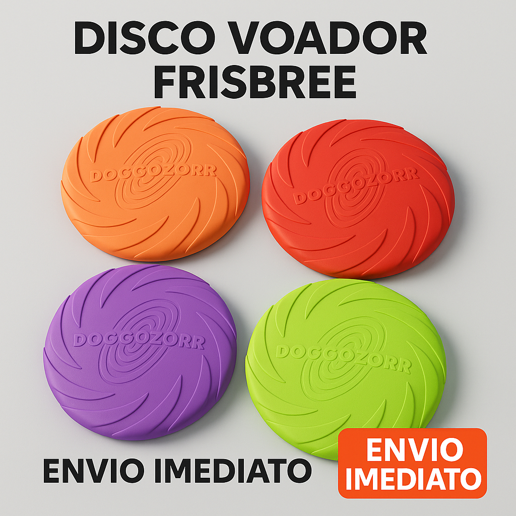 Frisbee Pet Reforçado para Cães Brinquedo Interativo Atóxico, Resistente e Flexível | Diversão ao A