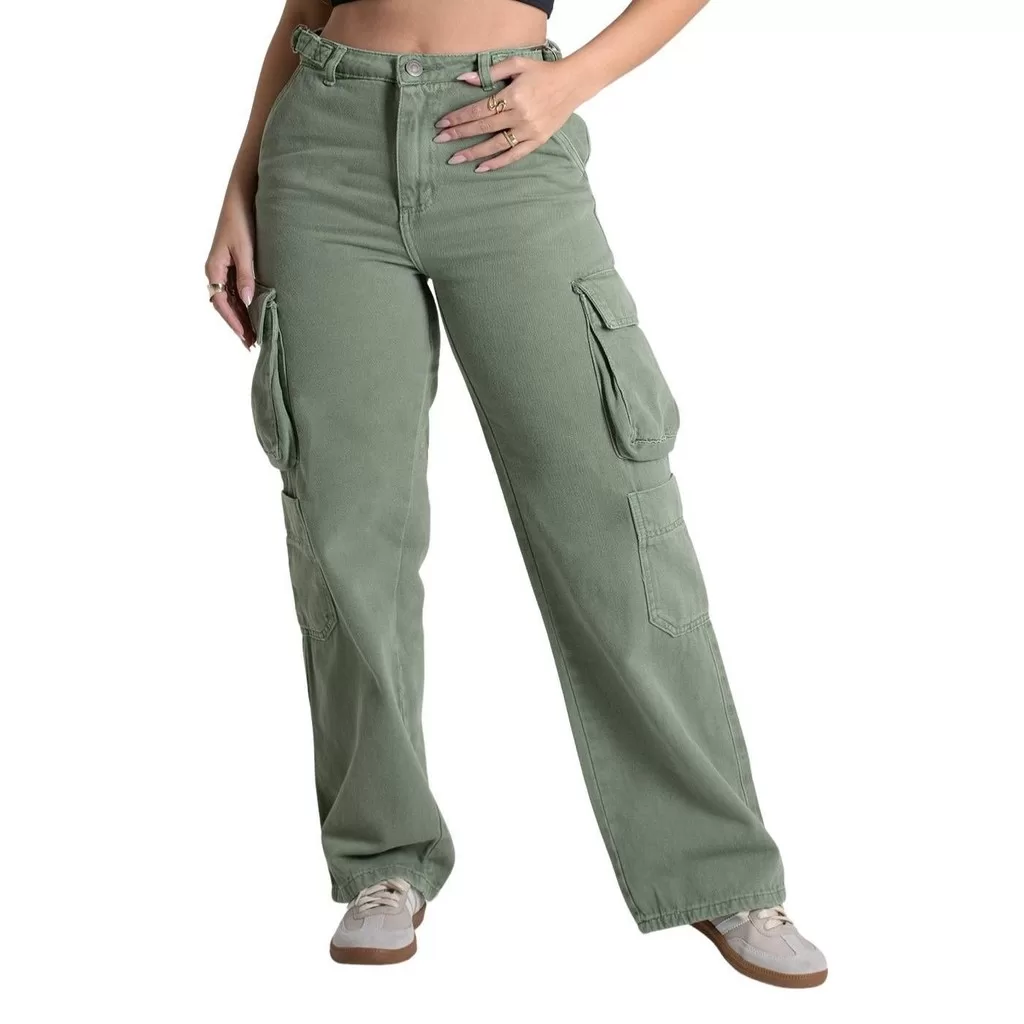 Calça Sarja Sawary Wide Leg – 279951