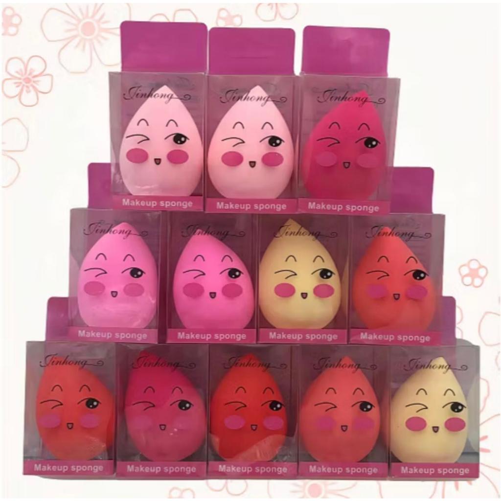 KIT 1/3/6 PCS Esponjas Gota Para rosto e Maquiagem Corretivo E Base