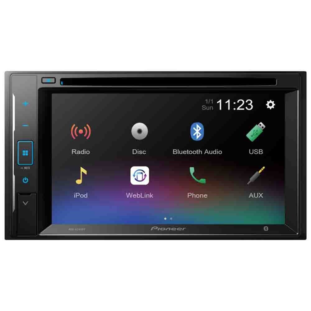 Toca DVD Pioneer AVH-A245BT 6.2 USB/DVD/Bluetooth/Aux (Sem Controle)