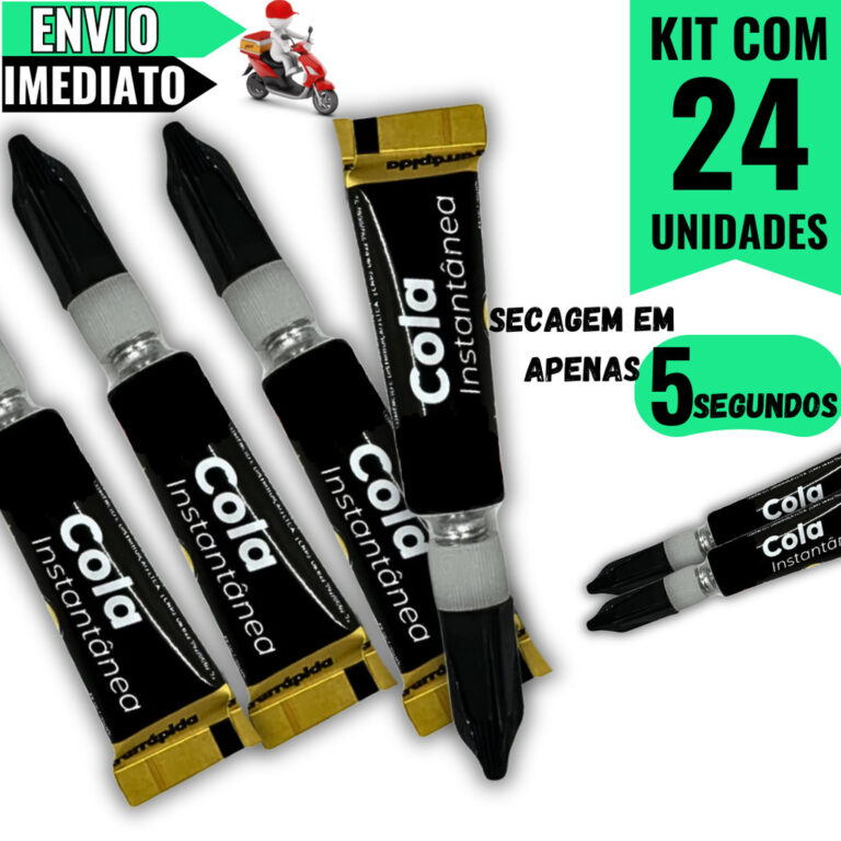 Kit 24 Colas Super Bond  Fixação Instantânea pa