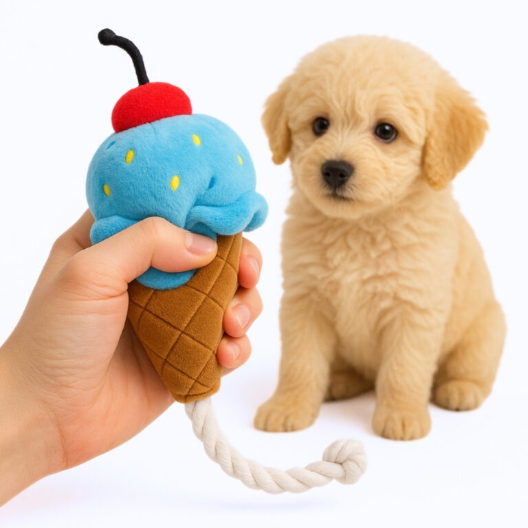 Pelucia Pet Sorvete Mordedor Para Cachorro com Api