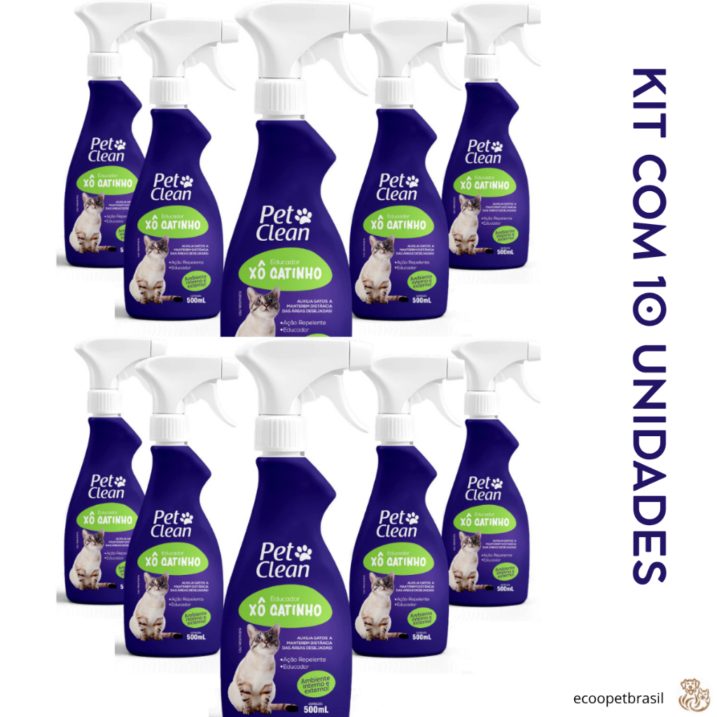 Xô Gatinho Pet Clean Educador Sanitário Afasta Gato Repelente para Gatos – 500ml