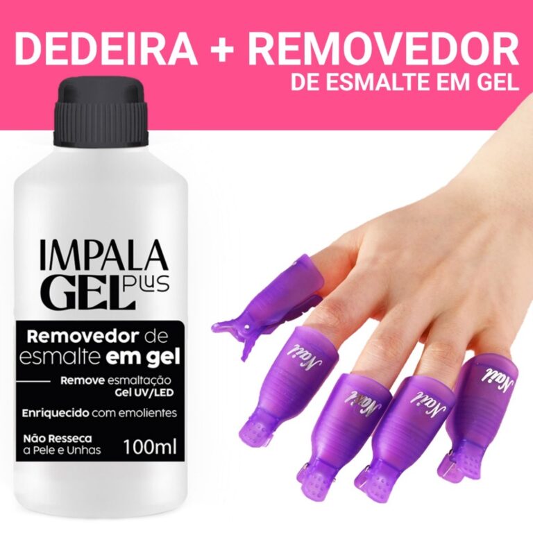 Removedor De Esmalte Em Gel Uv/led Impala Plus + 1