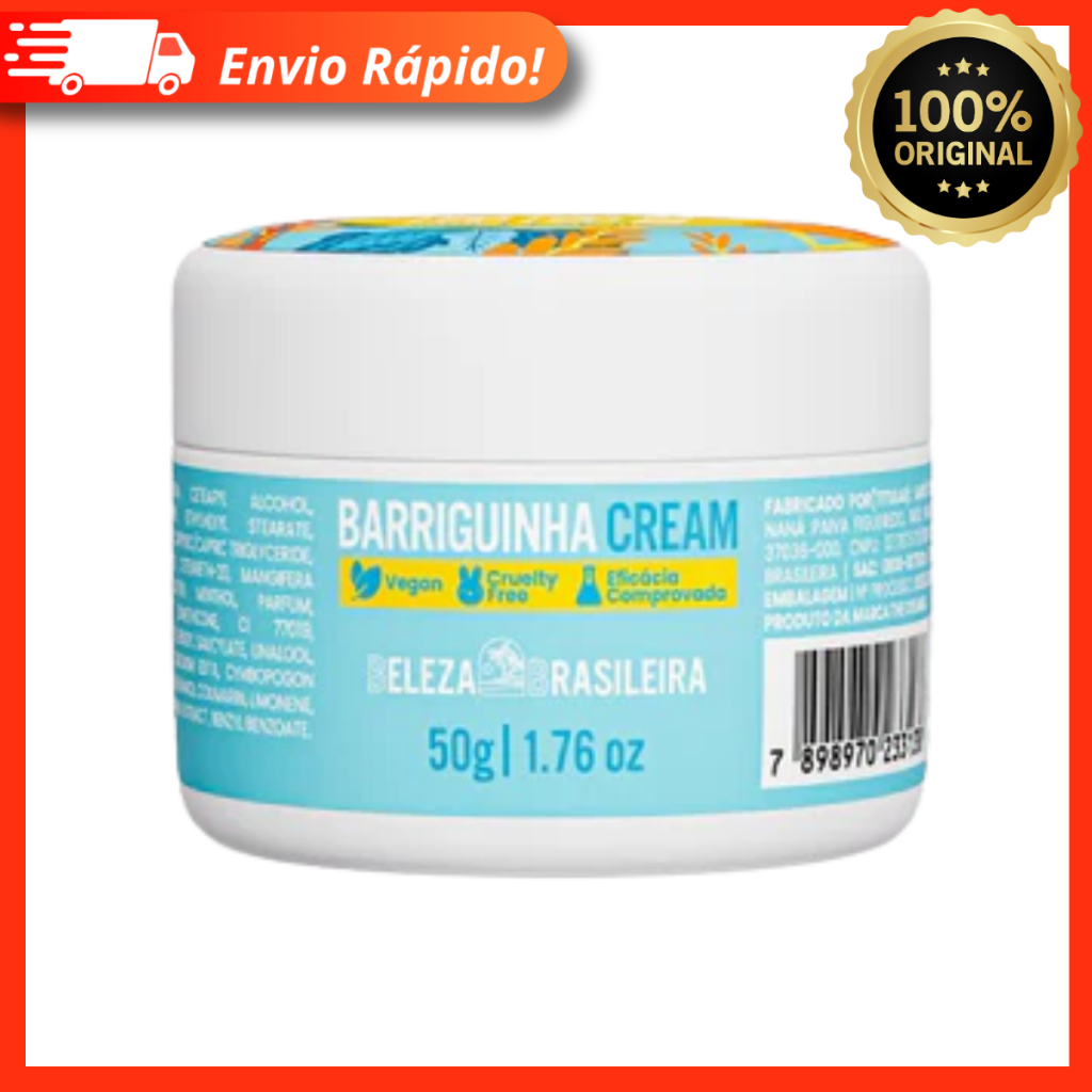 Bb Cream Barriguinha Mini 50g – Creme Firmador Redutor De Medidas e Acúmulo De Gordura – Beleza Bras