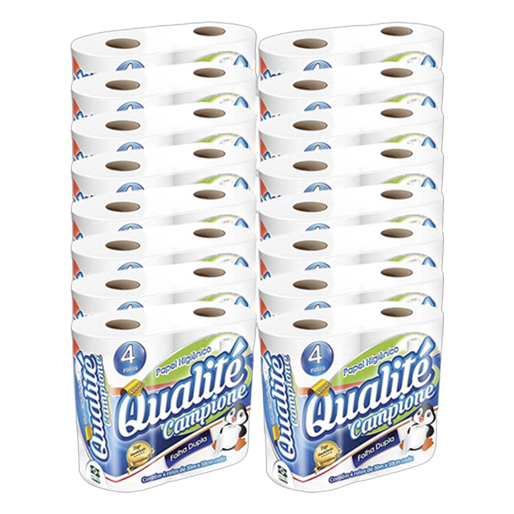 Papel Higiênico 64 Rolos | Folha Dupla | Neutro | Alta Qualidade