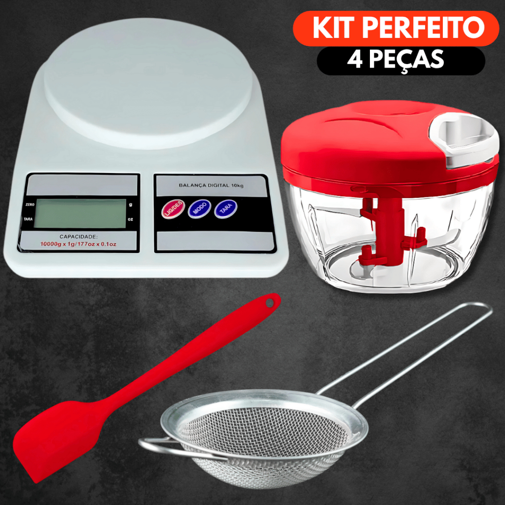 Kit 4 peças Perfeito Cozinheiro; Casa, Restaurantes