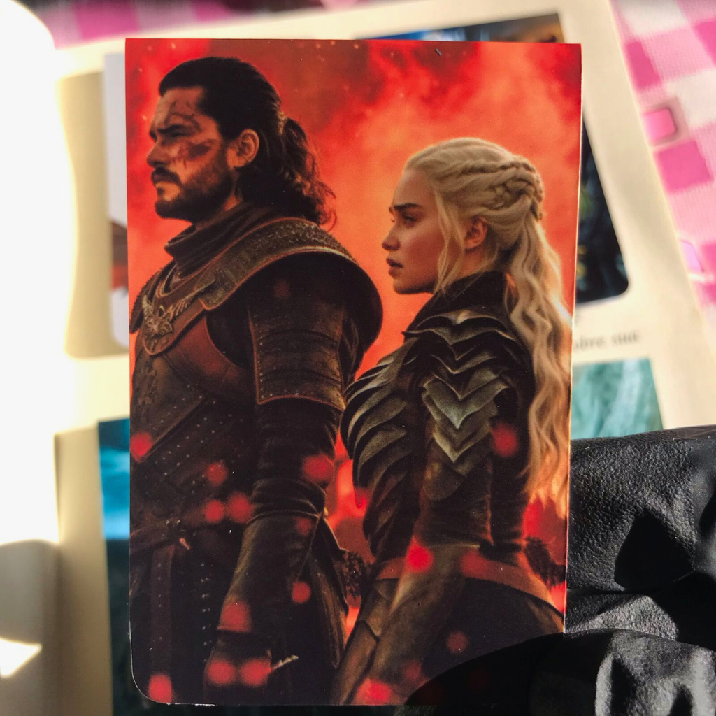 Kit com 5 Marcadores de Página Magnéticos  Game of Thrones -Marcadores para Livros e Planners