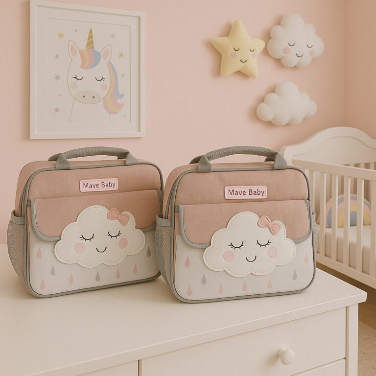 Kit Bolsa Maternidade Bebê + Frasqueira Grande Es