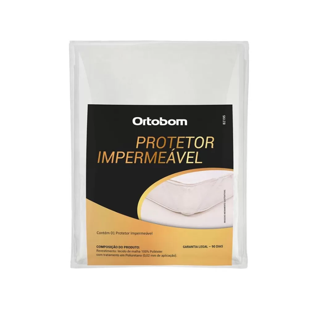 Capa Impermeável Protetor De Colchão Ortobom Com Elástico Todos Tamanhos de Cama Antialérgico