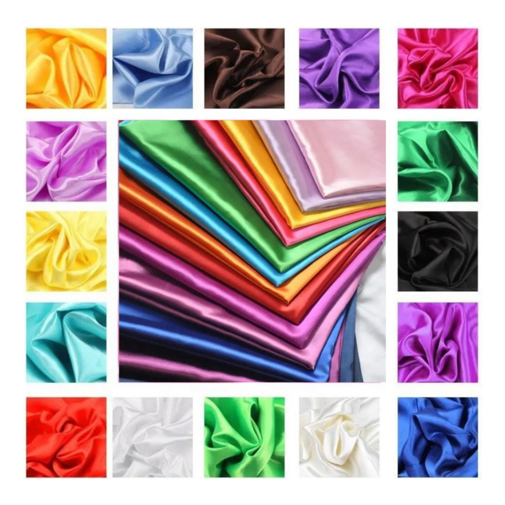 5m Tecido Cetim Charmousse Premium Sem Lycra – Varias Cores
