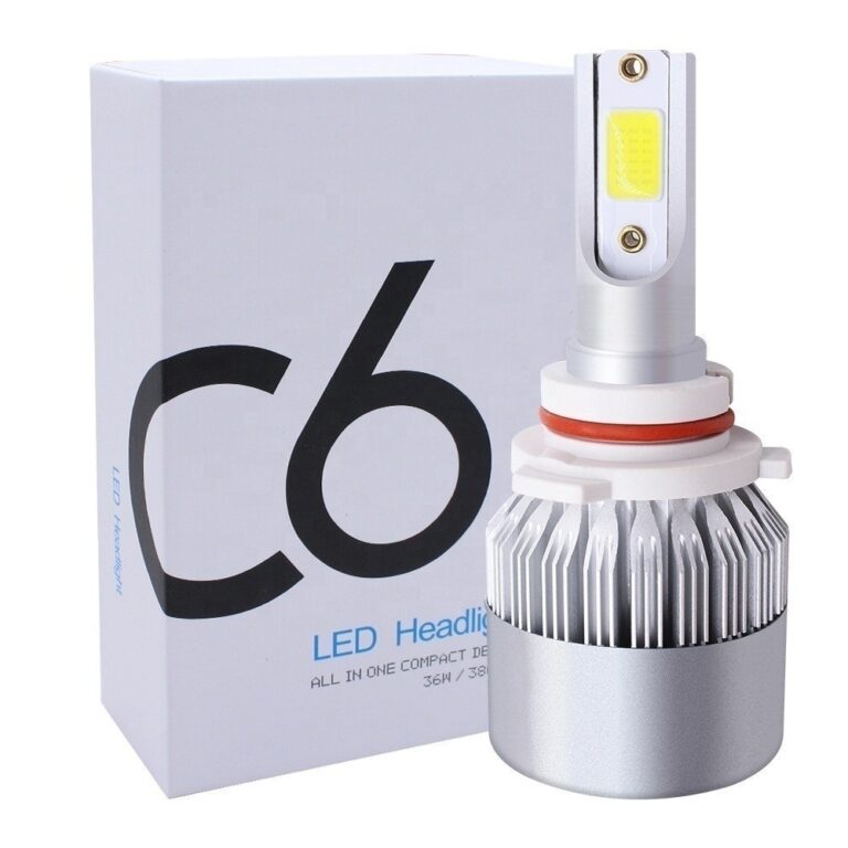 Par de Lâmpadas C6 Super Led 6000K H1 H3 H4 H7 H1