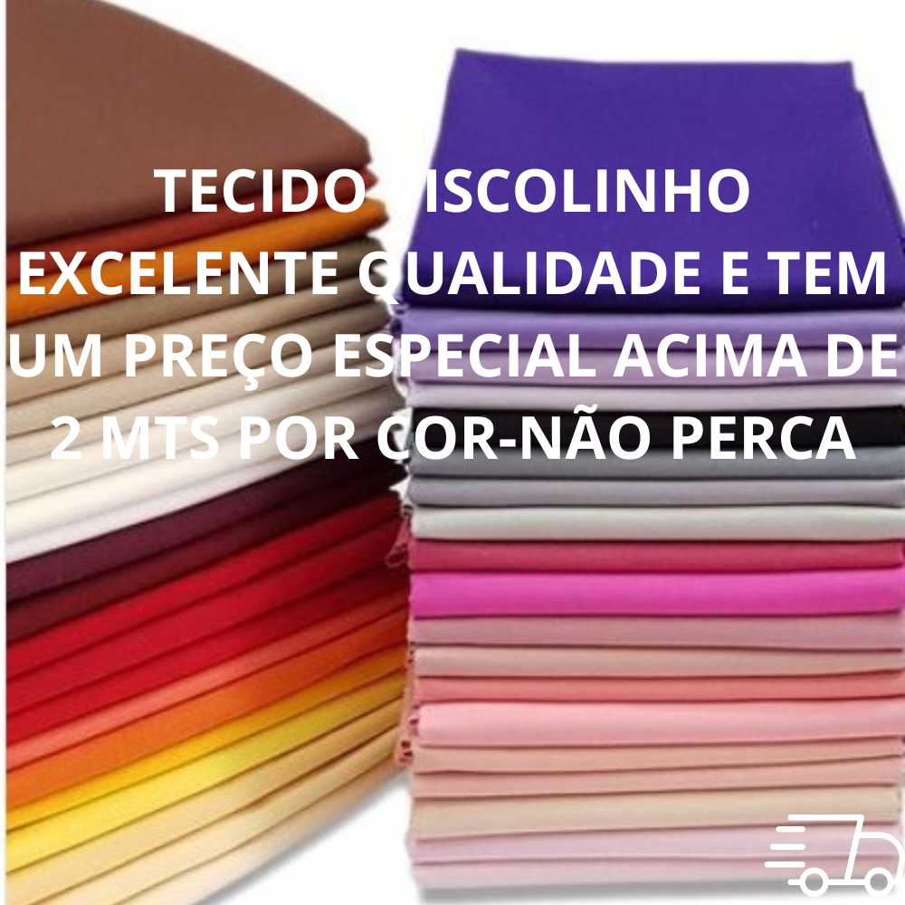Tecido Viscolinho lisa -100% viscose com 2 mts,3 mts e 5 mts-Largura de 1,50 cm