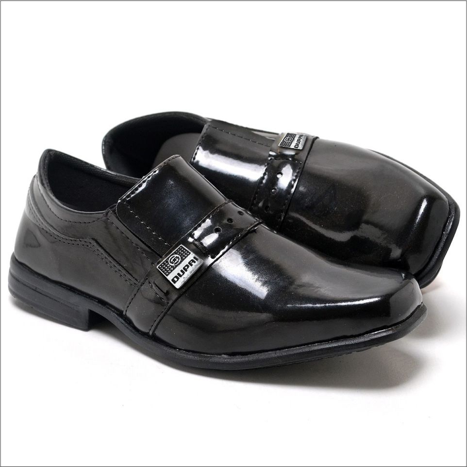 Sapato Social Infantil Masculino Verniz Preto Leve Super Confortavel