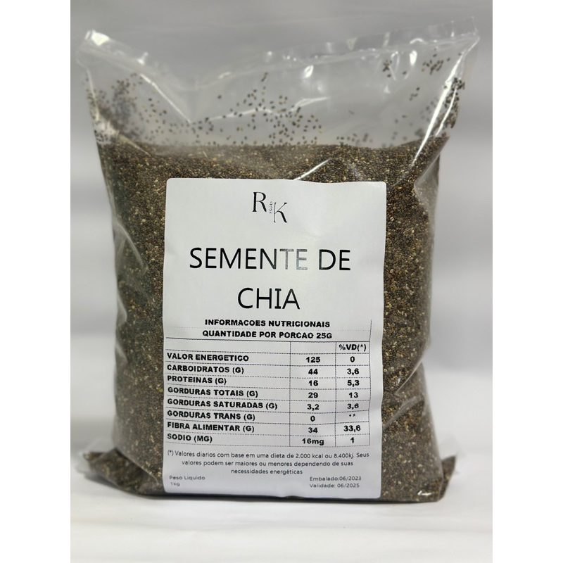 Semente de chia 1kg
