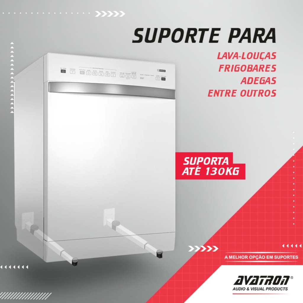 SUPORTE PARA FRIGOBARES E LAVA-LOUÇAS, ADEGAS, ENTRE OUTROS SUPORTE FIXO DE PARADE