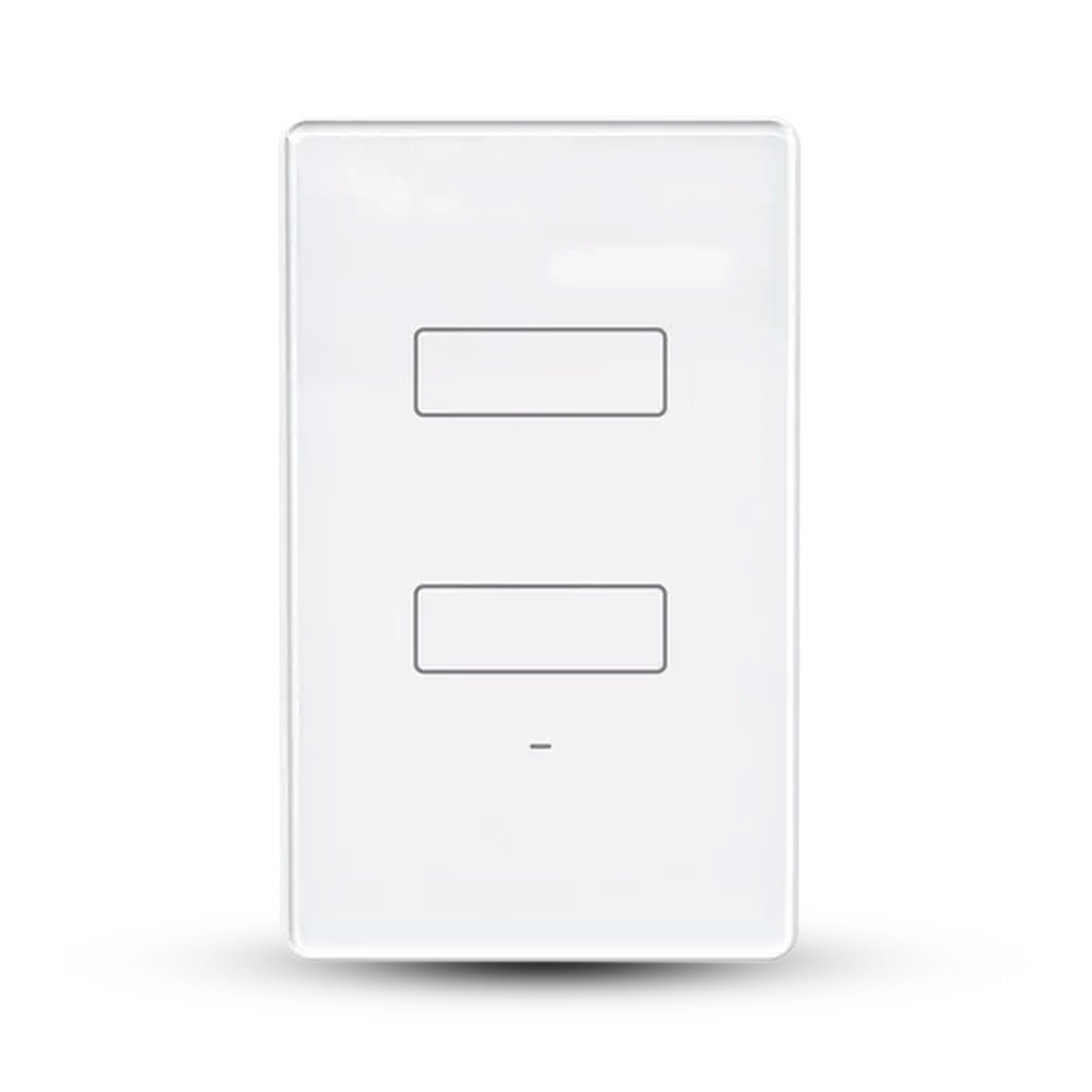 Interruptor Touch Wifi Casa smart 2 Teclas Alexa branco Agl