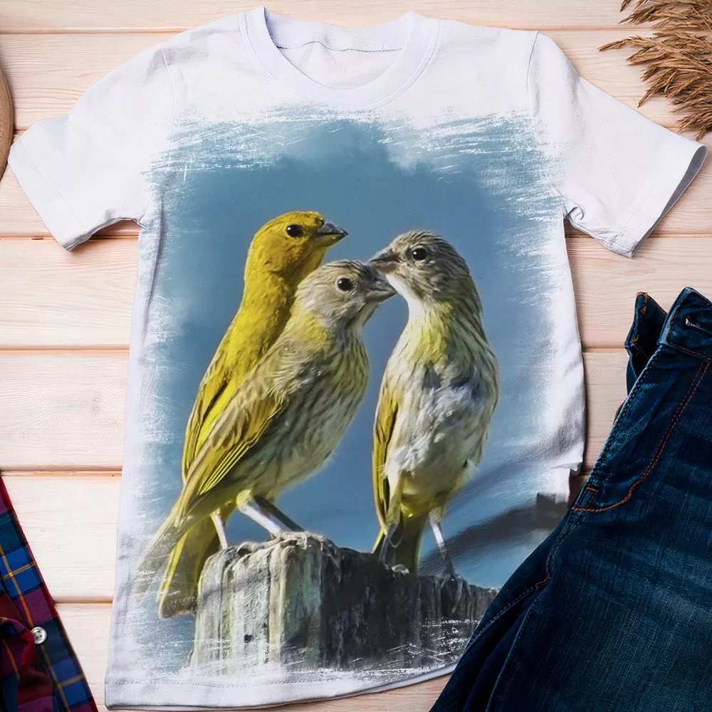 Camiseta Passaro Canário Da Terra Verdadeiro Bird – Dicelli